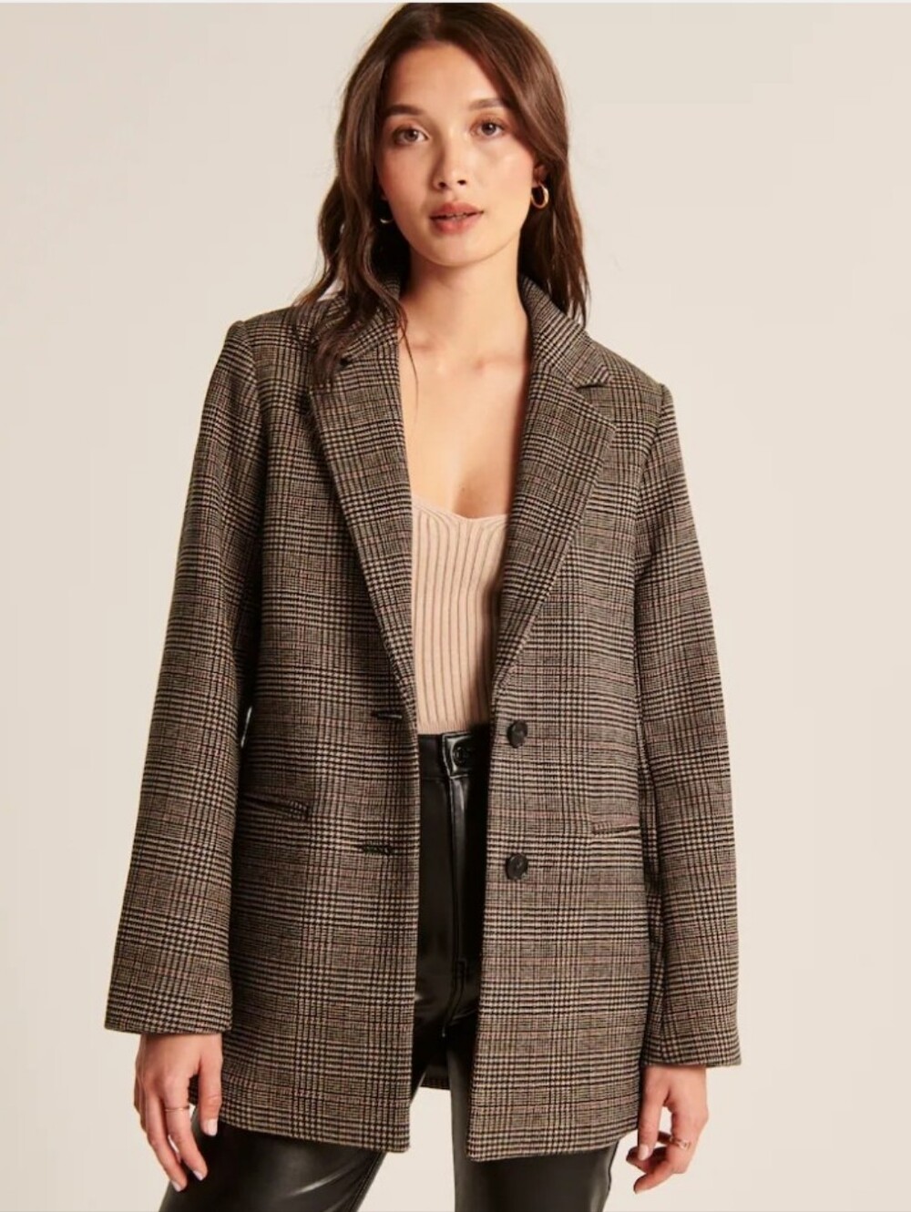 Abercrombie and Fitch Wool Blend Blazer Coat Single Breasted Womens Size XXSP